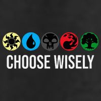 M.A.N.A Symbols Gathering Magic Choose Wisely Blue Red Green Tumbler