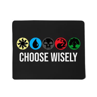 M.A.N.A Symbols Gathering Magic Choose Wisely Blue Red Green Mousepad