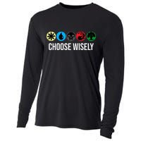 M.A.N.A Symbols Gathering Magic Choose Wisely Blue Red Green Cooling Performance Long Sleeve Crew