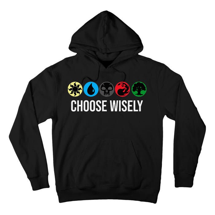 M.A.N.A Symbols Gathering Magic Choose Wisely Blue Red Green Tall Hoodie