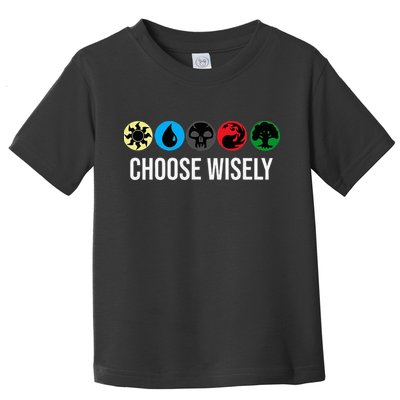 M.A.N.A Symbols Gathering Magic Choose Wisely Blue Red Green Toddler T-Shirt