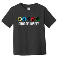 M.A.N.A Symbols Gathering Magic Choose Wisely Blue Red Green Toddler T-Shirt