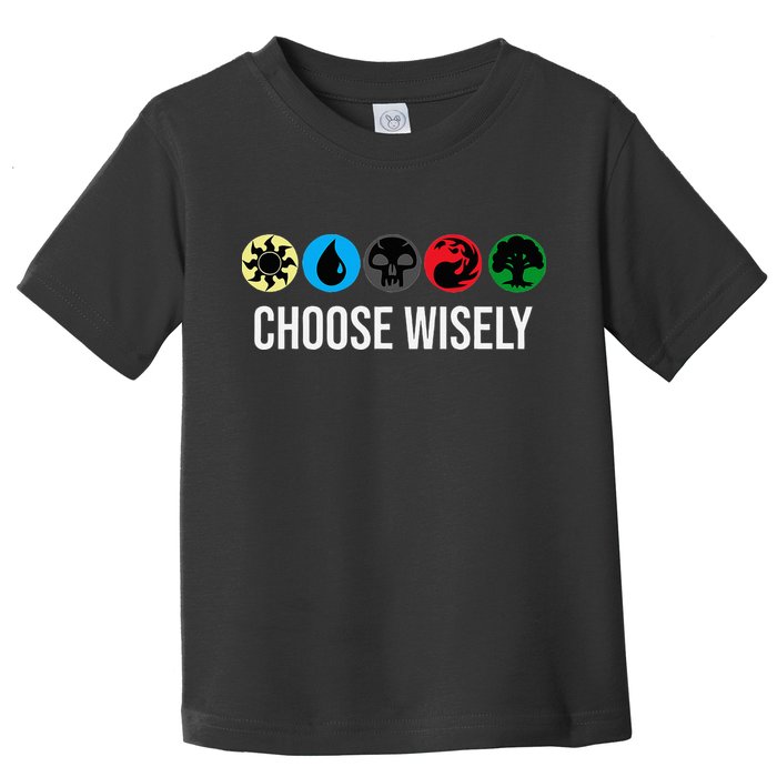 M.A.N.A Symbols Gathering Magic Choose Wisely Blue Red Green Toddler T-Shirt
