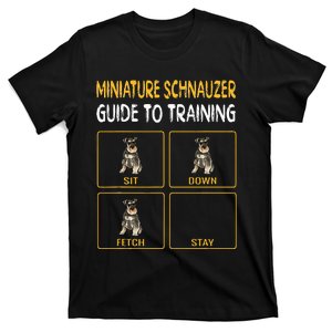 Miniature Schnauzer Guide To Training Dog Obedience T-Shirt