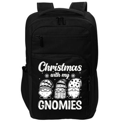 Merry Santa Hat Christmas With My Gnomies Gift Impact Tech Backpack