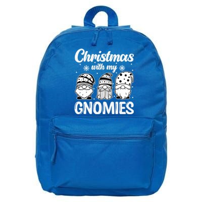 Merry Santa Hat Christmas With My Gnomies Gift 16 in Basic Backpack