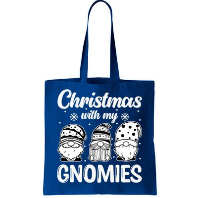 Merry Santa Hat Christmas With My Gnomies Gift Tote Bag