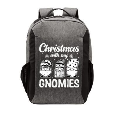 Merry Santa Hat Christmas With My Gnomies Gift Vector Backpack