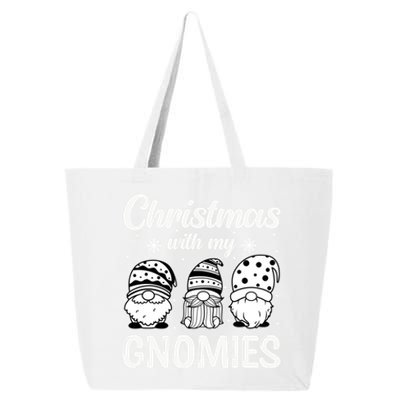 Merry Santa Hat Christmas With My Gnomies Gift 25L Jumbo Tote