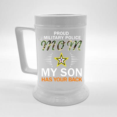 My Son Has Your Backgiftproud Mp Military Police Mom Army Gift Beer Stein