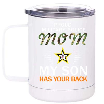 My Son Has Your Backgiftproud Mp Military Police Mom Army Gift 12 oz Stainless Steel Tumbler Cup