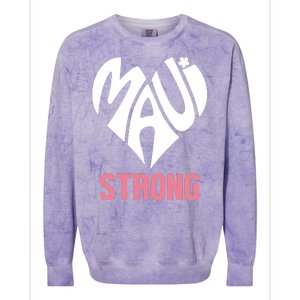 Maui Strong Hawaii Relief Colorblast Crewneck Sweatshirt