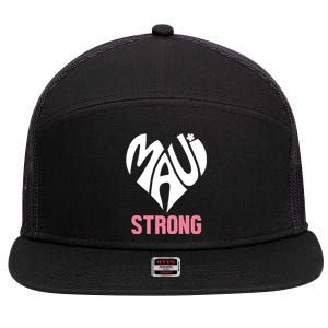 Maui Strong Hawaii Relief 7 Panel Mesh Trucker Snapback Hat