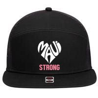 Maui Strong Hawaii Relief 7 Panel Mesh Trucker Snapback Hat