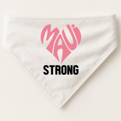 Maui Strong Hawaii Relief USA-Made Doggie Bandana