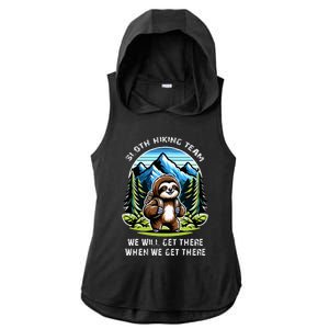 Mountain Sloth Hiking Team Hiking Ladies PosiCharge Tri-Blend Wicking Draft Hoodie Tank