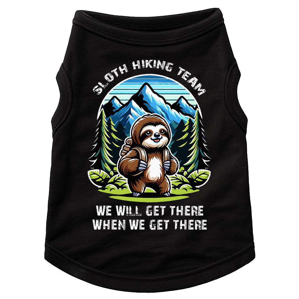 Mountain Sloth Hiking Team Hiking Doggie Tank