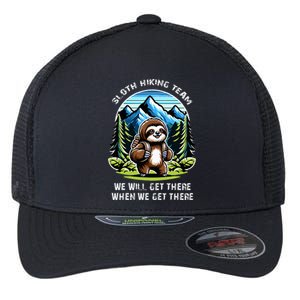 Mountain Sloth Hiking Team Hiking Flexfit Unipanel Trucker Cap