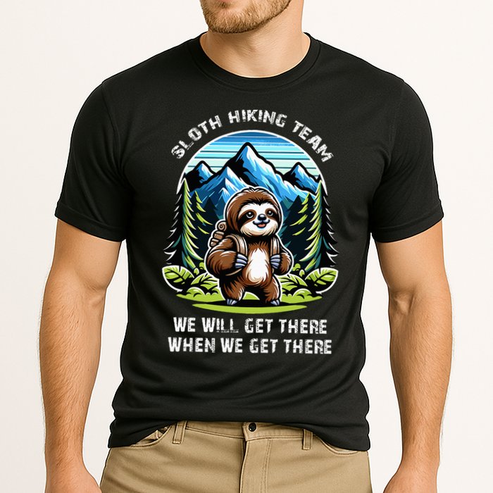 Mountain Sloth Hiking Team Hiking Cooling Performance Crew T-Shirt