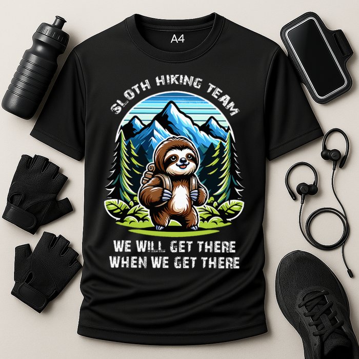 Mountain Sloth Hiking Team Hiking Cooling Performance Crew T-Shirt