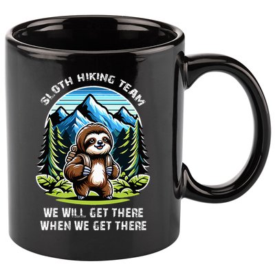 Mountain Sloth Hiking Team Hiking 11oz C Handle Ceramic Mug