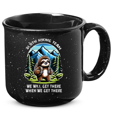 Mountain Sloth Hiking Team Hiking 15oz Campfire Ceramic Mug