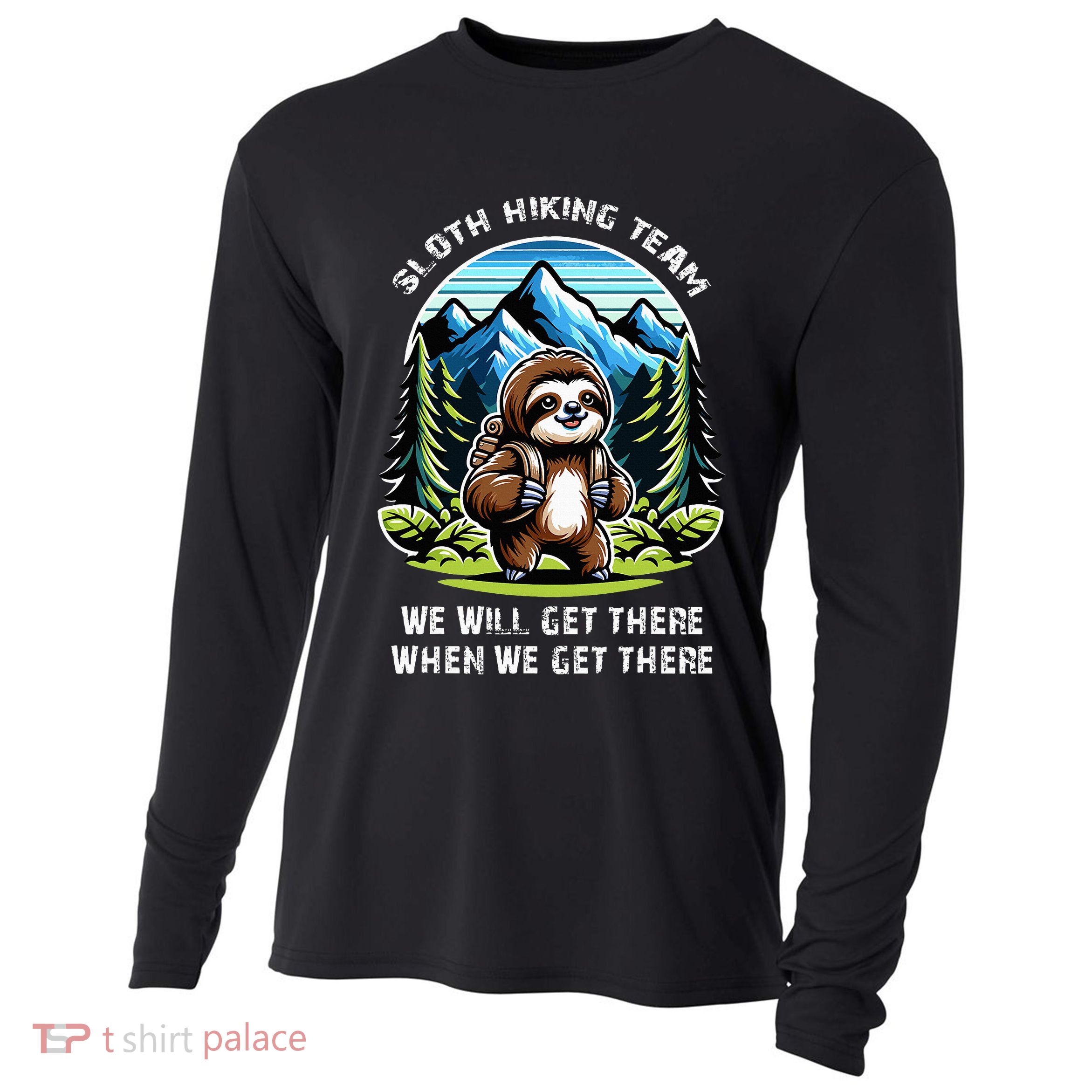Mountain Sloth Hiking Team Hiking Cooling Performance Long Sleeve Crew