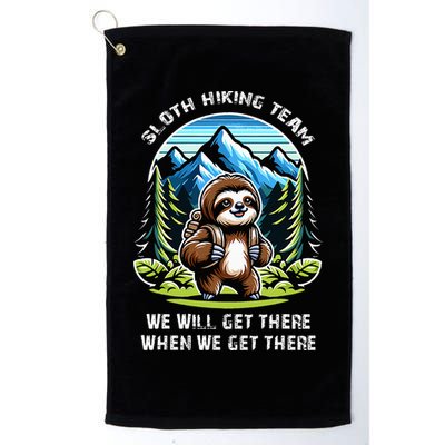 Mountain Sloth Hiking Team Hiking Golf Towel