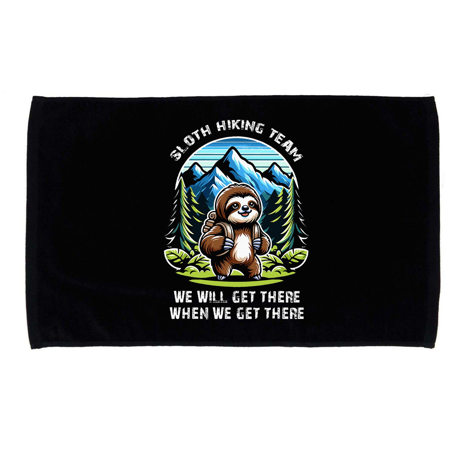 Mountain Sloth Hiking Team Hiking Microfiber Hand Towel