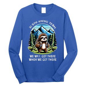 Mountain Sloth Hiking Team Hiking Long Sleeve Shirt