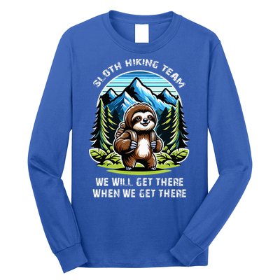 Mountain Sloth Hiking Team Hiking Long Sleeve Shirt