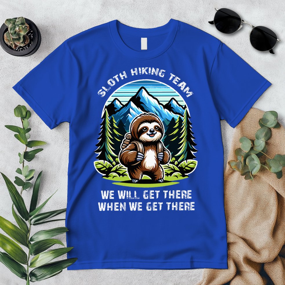 Mountain Sloth Hiking Team Hiking Premium T-Shirt