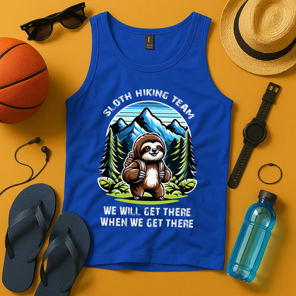 Mountain Sloth Hiking Team Hiking Tank Top