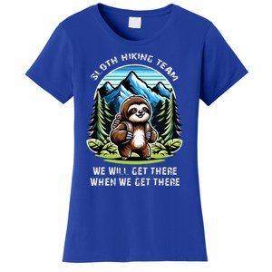 Mountain Sloth Hiking Team Hiking Women's T-Shirt