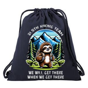 Mountain Sloth Hiking Team Hiking Drawstring Bag