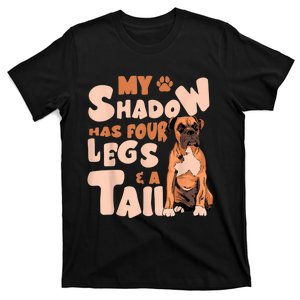 My Shadow Has Four Legs And A Tail American Bulldog Dog T-Shirt