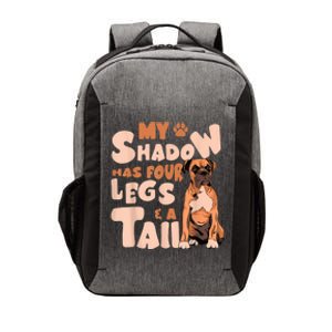 My Shadow Has Four Legs And A Tail American Bulldog Dog Vector Backpack