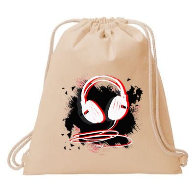Music Sound Headphones Funny Gift For Dj Musician Drawstring Bag