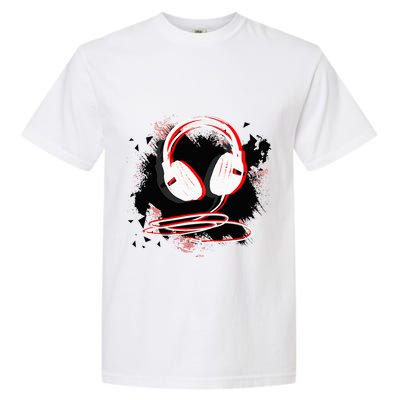 Music Sound Headphones Funny Gift For Dj Musician Garment-Dyed Heavyweight T-Shirt