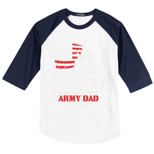 My Son Has Your Back Proud Army Dad Military Family Father Cute Gift Baseball Sleeve Shirt