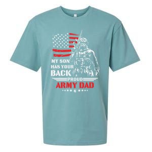 My Son Has Your Back Proud Army Dad Military Family Father Cute Gift Sueded Cloud Jersey T-Shirt