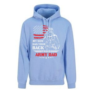 My Son Has Your Back Proud Army Dad Military Family Father Cute Gift Unisex Surf Hoodie