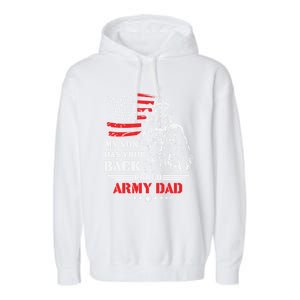 My Son Has Your Back Proud Army Dad Military Family Father Cute Gift Garment-Dyed Fleece Hoodie