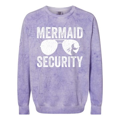 Mermaid Security Halloween Costume Colorblast Crewneck Sweatshirt