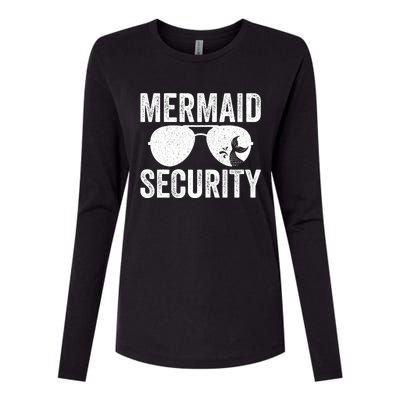 Mermaid Security Halloween Costume Womens Cotton Relaxed Long Sleeve T-Shirt