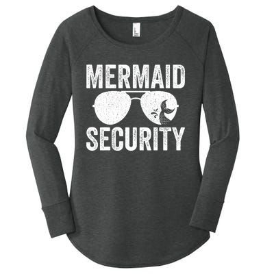 Mermaid Security Halloween Costume Women's Perfect Tri Tunic Long Sleeve Shirt