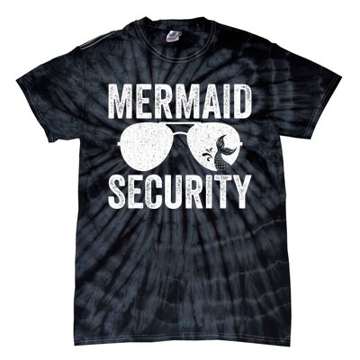 Mermaid Security Halloween Costume Tie-Dye T-Shirt