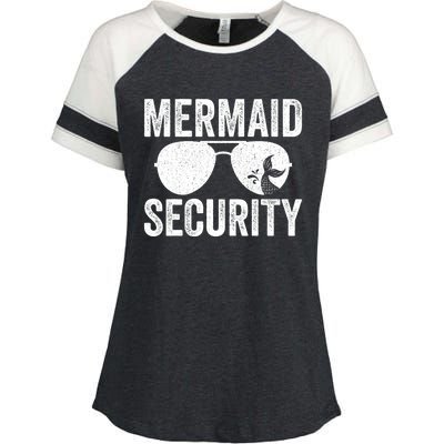 Mermaid Security Halloween Costume Enza Ladies Jersey Colorblock Tee