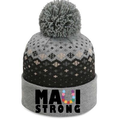 Maui Strong Hawaii Relief Awareness The Baniff Cuffed Pom Beanie