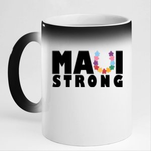 Maui Strong Hawaii Relief Awareness 11oz Black Color Changing Mug